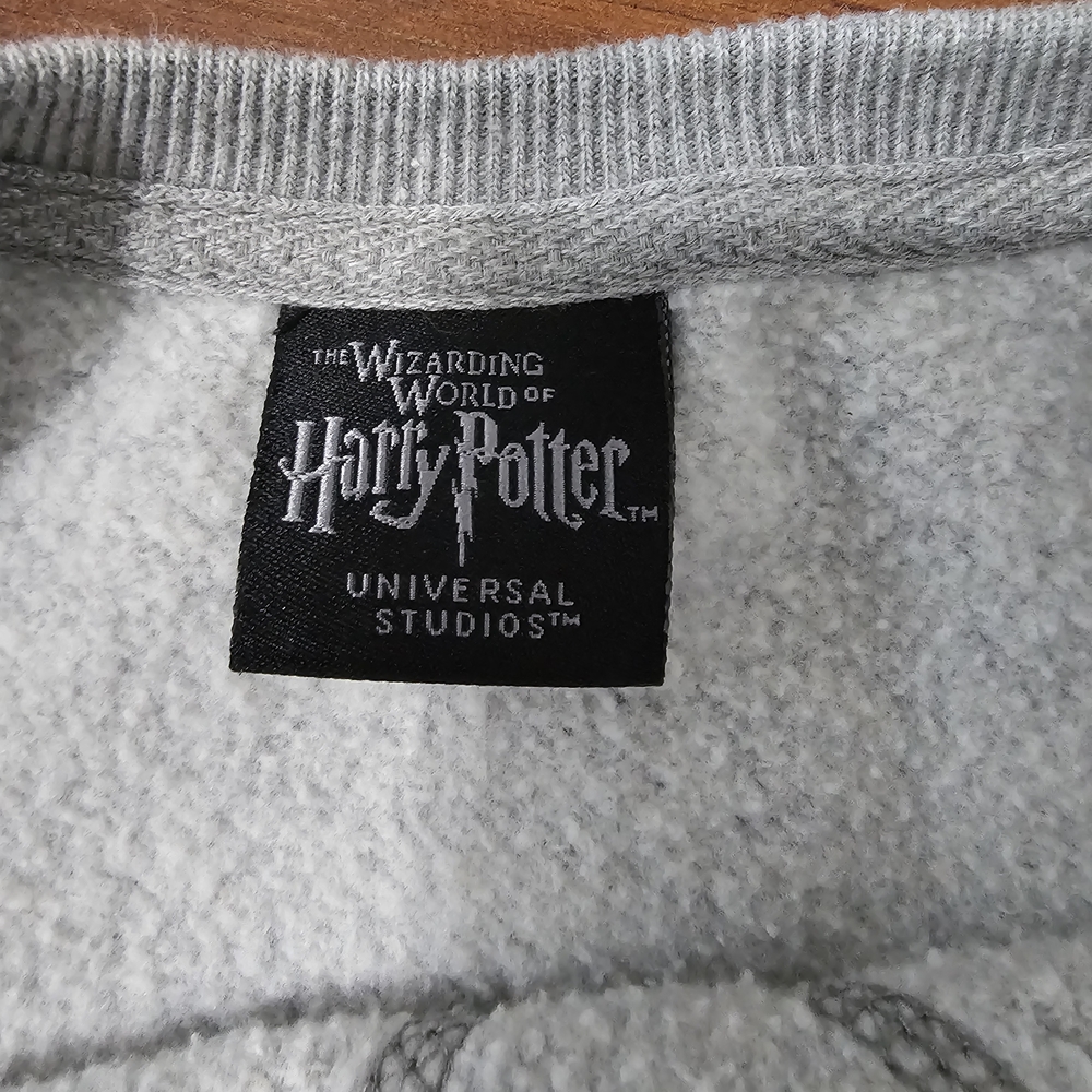 Hufflepuff Grey Crewneck Sweatshirt with Yellow Logo - Picture 2 of 3